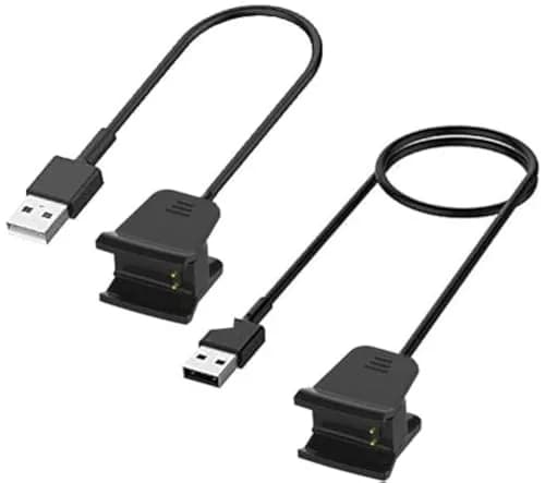 Kissmart 2-Pack Charger for Fitbit Alta HR Activity Tracker 1.8ft & 3.3ft | Fast & Safe Charging thumbnail 1