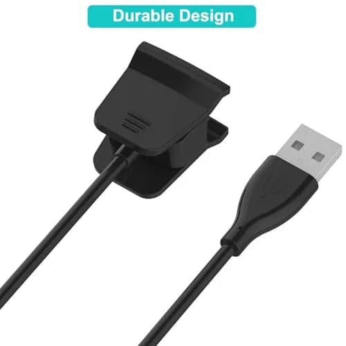 Kissmart 2-Pack Charger for Fitbit Alta HR Activity Tracker 1.8ft & 3.3ft | Fast & Safe Charging thumbnail 4