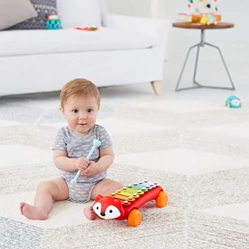 Skip Hop Xylophone Baby Toy, Explore & More, Fox | 8-Color Keys, Develops Fine Motor Skills thumbnail 4