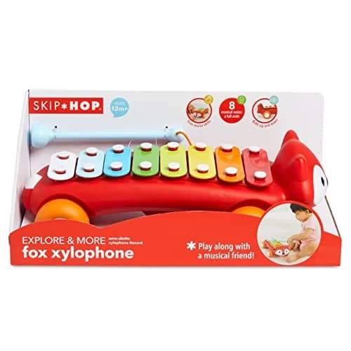 Skip Hop Xylophone Baby Toy, Explore & More, Fox | 8-Color Keys, Develops Fine Motor Skills thumbnail 7