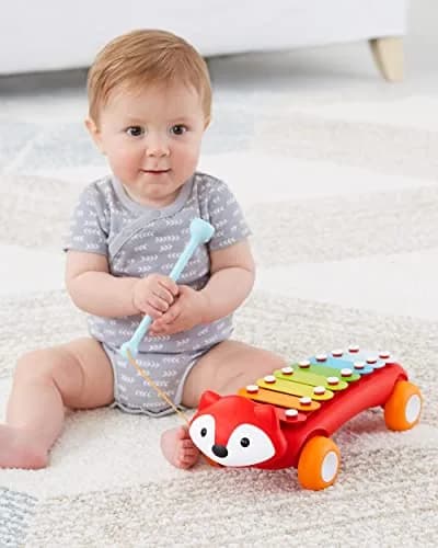 Skip Hop Xylophone Baby Toy, Explore & More, Fox | 8-Color Keys, Develops Fine Motor Skills thumbnail 9