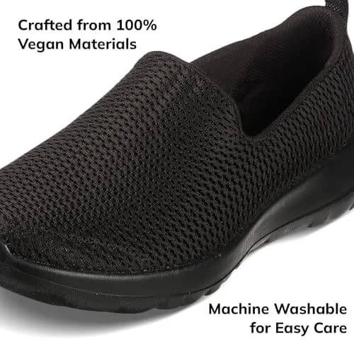 Skechers Women's Go Walk Joy Sneaker, Black, 10 Wide | All-Day Casual Comfort thumbnail 6