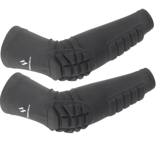 HOPEFORTH Impact Protection Gear 2PCS Padded Arm Elbow Forearm Sleeves | Impact-Absorbing EVA Padding thumbnail 1