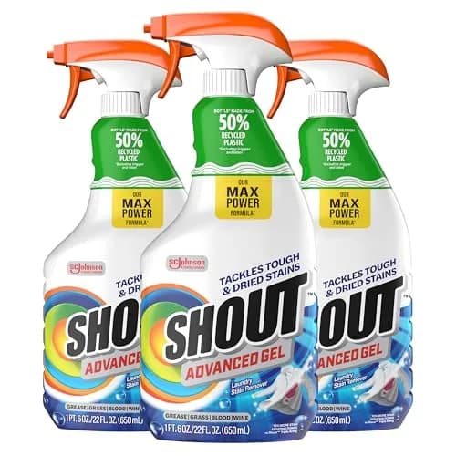 SHOUT Advanced Gel Laundry Stain Remover Spray 22 Fl Oz (650ml) | 70% More Stain-Fighting Power — 22 Fl Oz