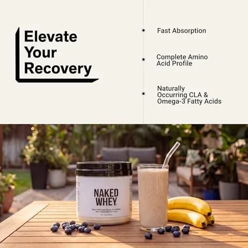 NAKED Whey Protein Powder 1 lb (454 g) | Grass-Fed, NSF Certified, 25g Protein Per Serving thumbnail 6