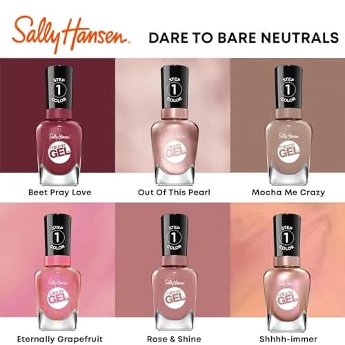 Sally Hansen Miracle Gel Nail Polish 0.5 Fl Oz | Long-Lasting, Vegan, No UV Needed, Glossy Finish thumbnail 6
