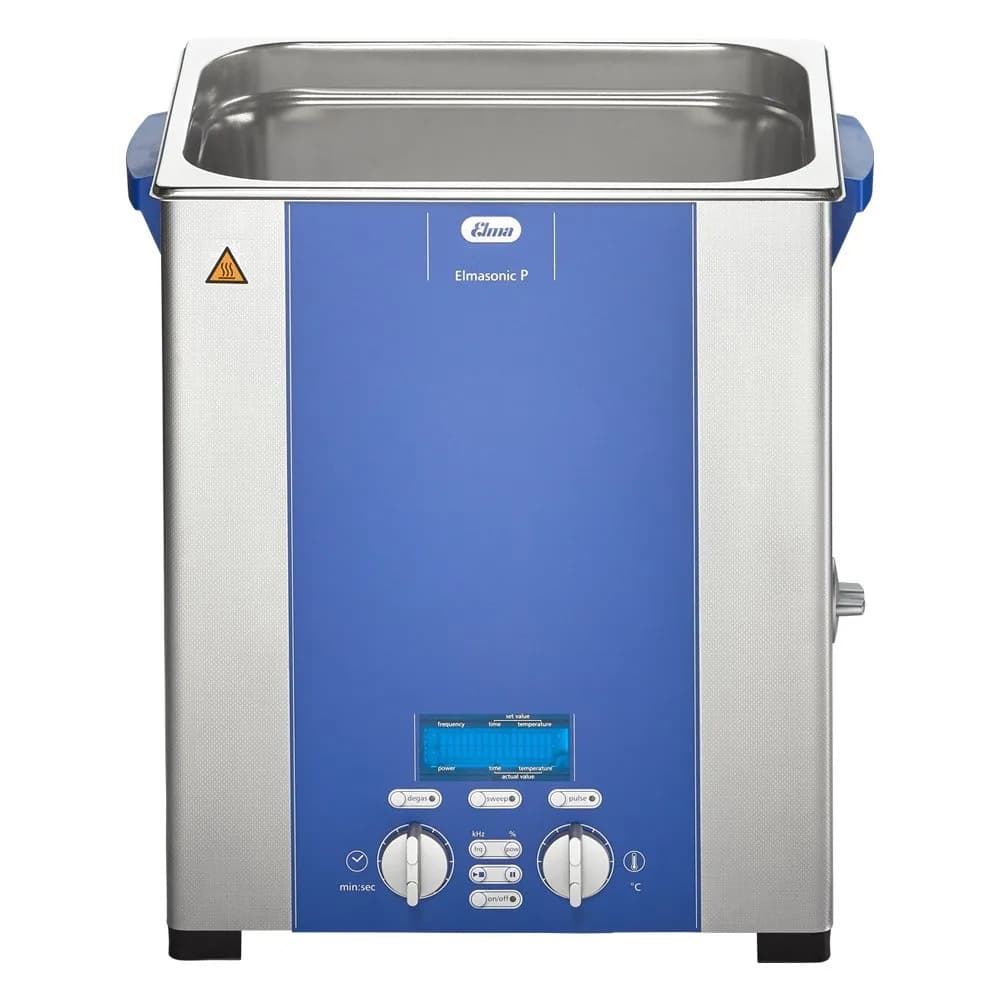 ELMA Elmasonic 103 8103 P120H Ultrasonic Cleaner 3.4 gal | Dual Frequency Lab & Industrial Use — 3.5 Gallons Tank Volume
