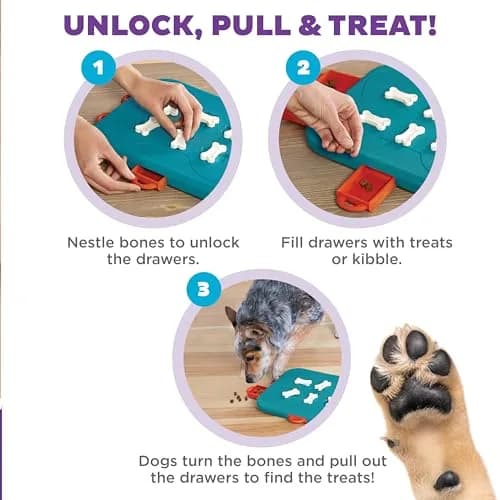Outward Hound Nina Ottosson Dog Casino Treat Puzzle Toy 35.56 cm (14") | Advanced Level 3 Interactive Dog Enrichment thumbnail 3