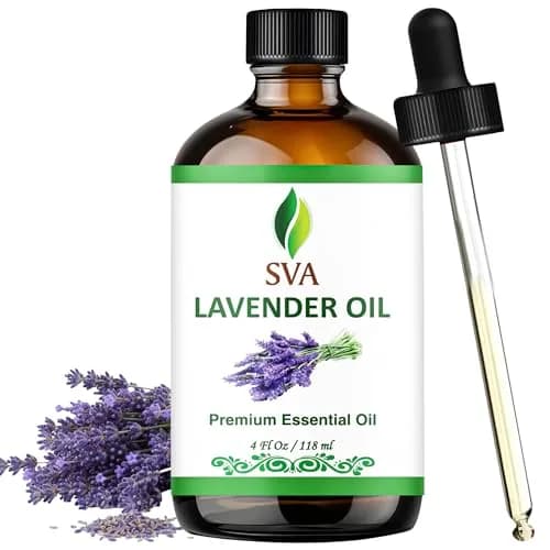 SVA ORGANICS Organic Lavender Essential Oil 4 Fl Oz (118 mL) - Pure & Natural Aromatherapy thumbnail 1