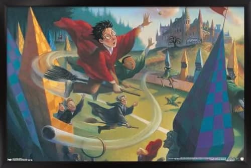 Trends International Wall Poster Harry Potter Quidditch 22.375 x 34 | Premium Satin Finish Wall Art thumbnail 1
