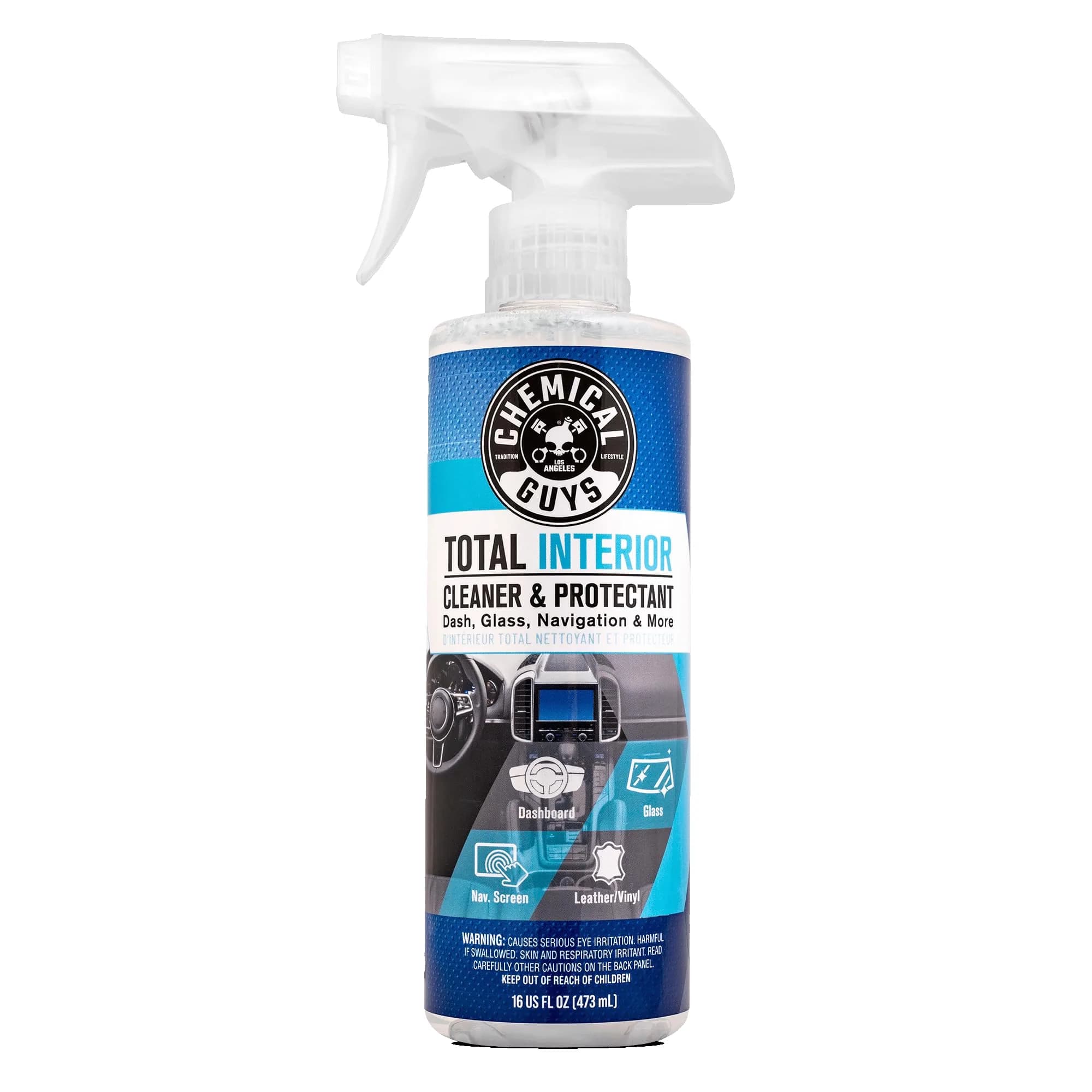 Chemical Guys Total Interior Cleaner & Protectant 16 oz | All-in-One Leather & Vinyl Surface Care