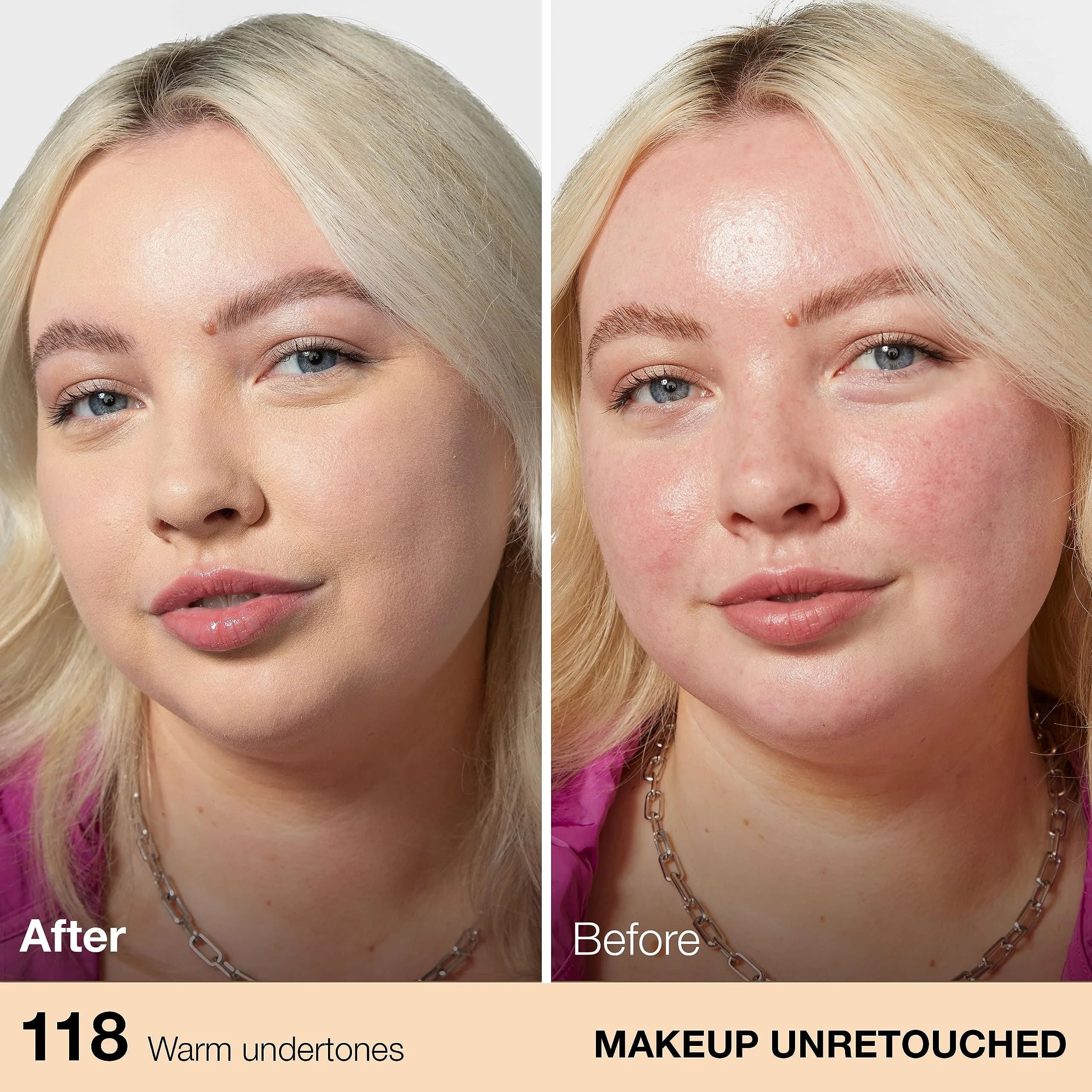 Maybelline Fit Me Matte + Poreless Foundation 118 Light Beige, 1 Fl Oz | Oil-Free, Pore Minimizing - view 3