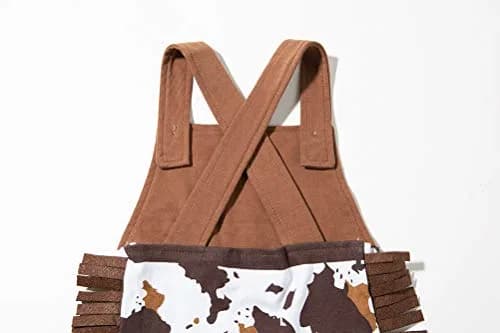 LXKIKMM Baby Cowboy Cowgirl Outfit Rodeo Halloween Costume, 3-6 Months | 4-Piece Western Romper Set thumbnail 4
