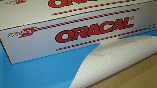ORACAL Oramask 813 Low-Tack Paint Stencil Vinyl Roll 20ft x 1ft | Translucent Blue for Art & Craft thumbnail 1
