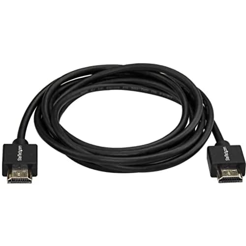 StarTech 6.6ft Slim HDMI 2.0 Cable, 4K 60Hz, HDR10, Male to Male Gripping | High-Speed HDMI with Ethernet, 4K@60Hz, HDR10, 32 Ch Audio thumbnail 4