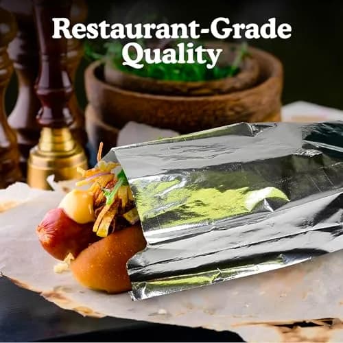 Regency Wraps Grease Resistant Serving Snack Bags, Foil-Lined, 100 Count | Keep Food Fresh & Hot thumbnail 6