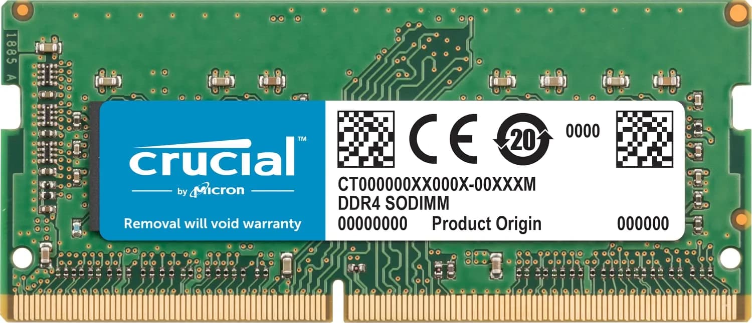 Crucial 32GB Kit (16GBx2) DDR4 2400 MT/s | 260-pin SODIMM for Mac — Multicolor