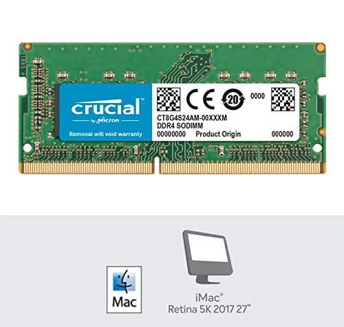 Crucial 8GB DDR4 SODIMM 2400MHz | Reliable Mac Memory Upgrade with Plug-and-Play (70-120 chars) thumbnail 2