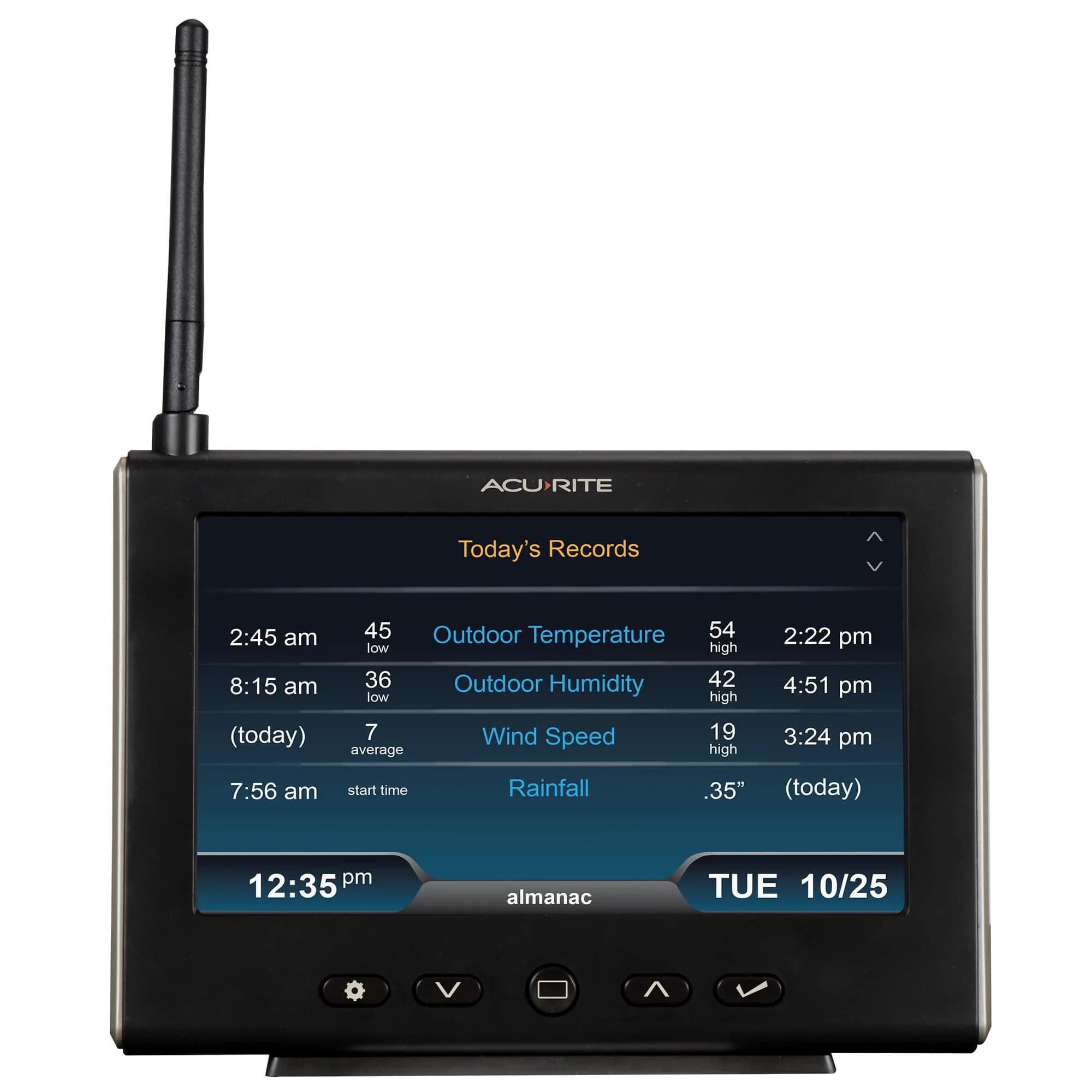 AcuRite Iris Weather Station with Rain Gauge, Wind Speed/Direction, and HD Display | 1.84 kg (4.1 lb) | Real-Time Weather Conditions - view 5