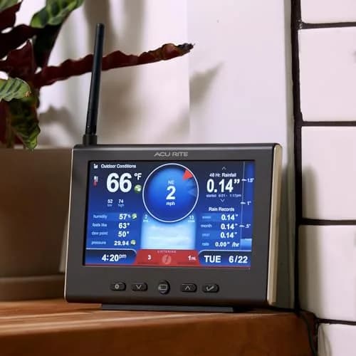AcuRite Iris Weather Station with Rain Gauge, Wind Speed/Direction, and HD Display | 1.84 kg (4.1 lb) | Real-Time Weather Conditions - view 2