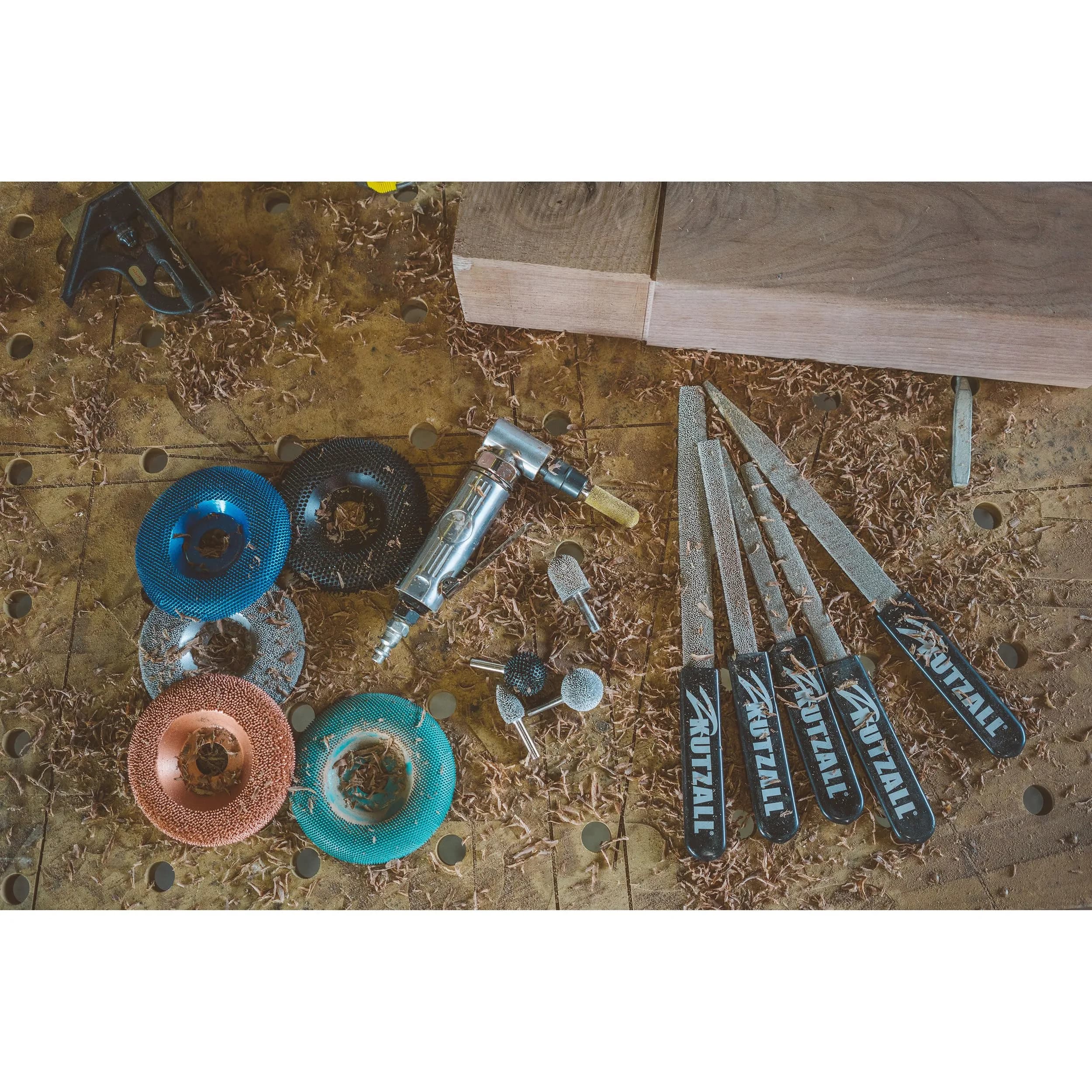 Kutzall Extreme Ball Nose Rotary Burr 1/4" Shaft, Very Coarse - 19mm (3/4") Dia. X 28.5mm (1-1/8") Length | Tungsten Carbide Wood Carving Bit - view 8