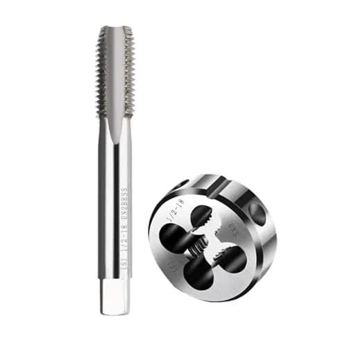 ASZLBYM 1/2-18 Tap And Die Set | HSS Round Thread Die for Machine & Hand Use (0.132kg) thumbnail 3