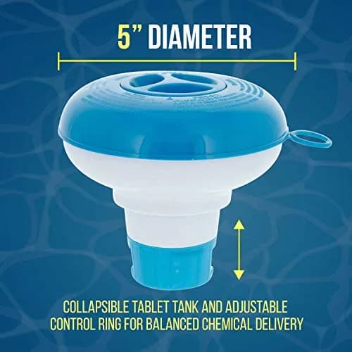 U.S. Pool Supply Pool & Spa Floating Chlorine & Bromine 1" Tablet Floater | Adjustable Chemical Dispenser for Pools & Spas thumbnail 3