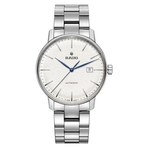 Rado Coupole Classic Swiss Automatic Watch, White | 41mm Stainless Steel, Unisex thumbnail 1