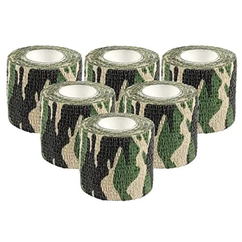 EAmber Camo Wrap Tape 5cm x 4.5m (2in x 14.76ft) | Self-Adhesive & Reusable Concealment Wrap thumbnail 1