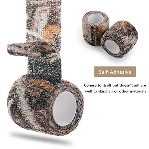 EAmber Camo Wrap Tape 5cm x 4.5m (2in x 14.76ft) | Self-Adhesive & Reusable Concealment Wrap thumbnail 2