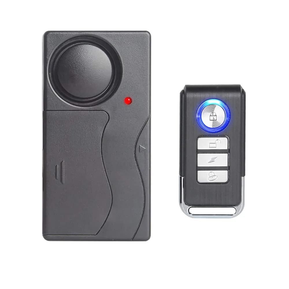 Mengshen Wireless Vibration Alarm Anti-Theft Burglar Alarm 110dB Loud Alert with Remote Control