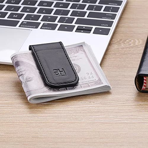 GH GOLD HORSE Slim Magnetic Money Clip Genuine Leather Business Card Holder for Men | 7 cm (2.75 in) thumbnail 6