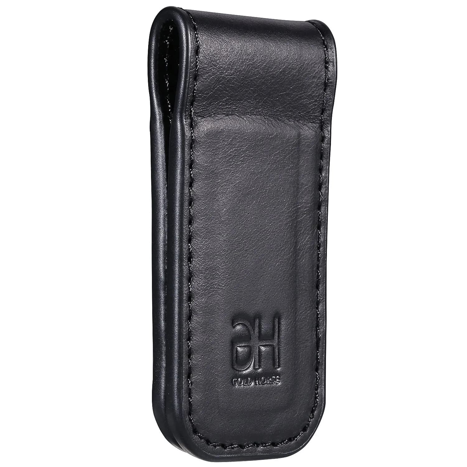 GH GOLD HORSE Slim Magnetic Money Clip Genuine Leather Business Card Holder for Men | 7 cm (2.75 in) - view 2