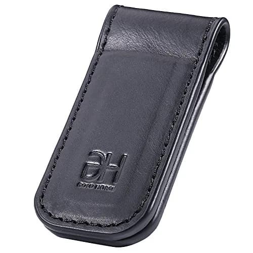 GH GOLD HORSE Slim Magnetic Money Clip Genuine Leather Business Card Holder for Men | 7 cm (2.75 in) thumbnail 3