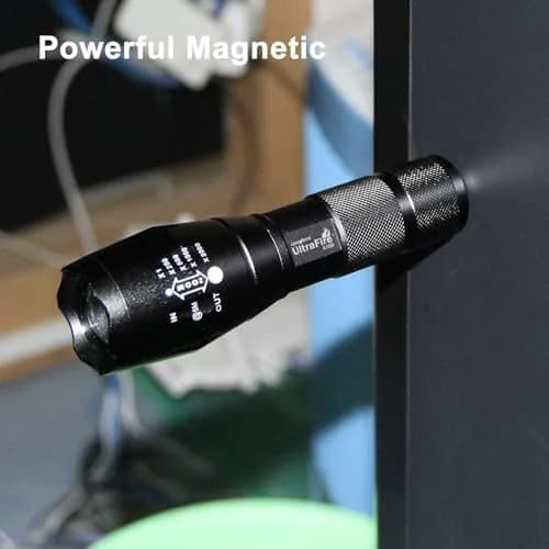 ULTRAFIRE A100 Tactical LED Flashlight 800 Lumens | Focusable, Interchangeable Lenses, Magnetic Base, Weather-Resistant thumbnail 8