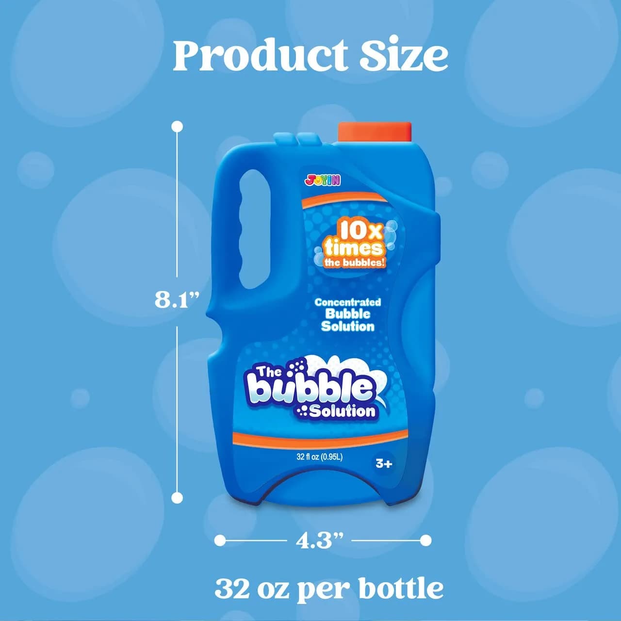 JOYIN Blue Concentrated Bubble Solution Refill (32 OZ / 946 ml) | Makes 2.5 Gallons of Fun Bubbles - view 5