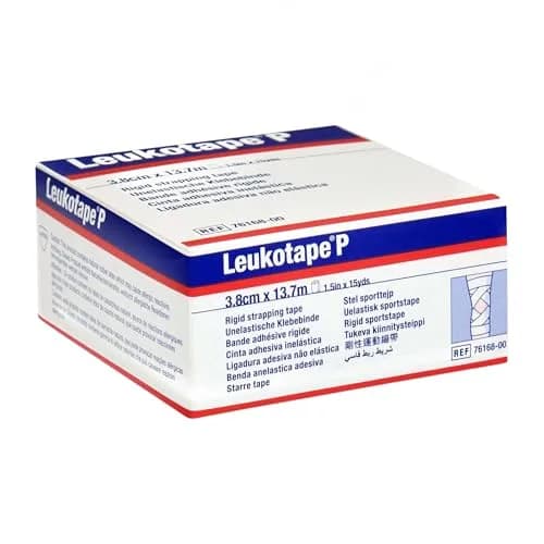 Leukotape P Adhesive Strapping Tape 30 Rolls | High Strength Zinc Oxide Tape for Sports Injuries thumbnail 2