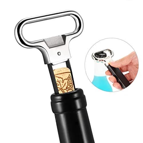 E&EY Ah-So Wine Opener Two-Prong Cork Puller for Old Red Wine 11cm (4.3in) | Protects Wine Corks thumbnail 2