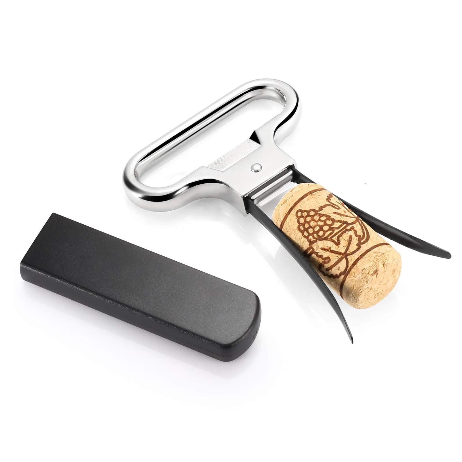 E&EY Ah-So Wine Opener Two-Prong Cork Puller for Old Red Wine 11cm (4.3in) | Protects Wine Corks - view 3