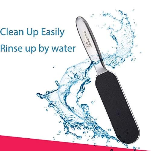 Homeve Pedicure Foot File Reusable Stainless Steel Cracked Skin Callus Remover Feet Rasp | Ergonomic & Durable thumbnail 4