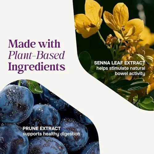 Prunelax Ciruelax Maximum Relief Laxative Tablets with Natural Senna for Occasional Constipation, Senna Extract, Vegan & Gluten-Free, Gentle Overnight Relief - 24ct thumbnail 5