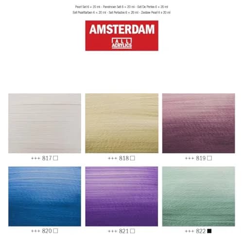 Amsterdam Standard Series Acrylic Paint Set, Pearl, 0.6 fl oz, 6 Count | Vibrant, Water-Based, Versatile for Artists thumbnail 8
