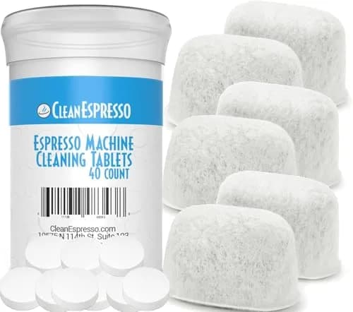 CleanEspresso Designed for Breville Cleaning Kit - 40 Tablets & 6 Water Filters | Better Tasting Espresso & Longer Machine Life thumbnail 1