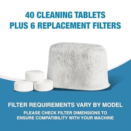 CleanEspresso Designed for Breville Cleaning Kit - 40 Tablets & 6 Water Filters | Better Tasting Espresso & Longer Machine Life thumbnail 5
