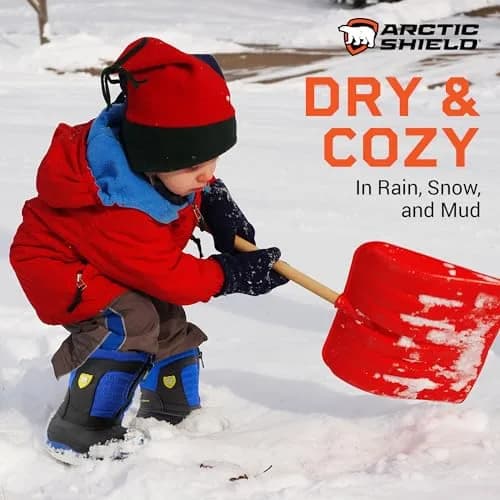 ArcticShield Kids Winter Boots Blue 11 Little Kid | Waterproof Insulated Snow Boots for Boys & Girls thumbnail 7