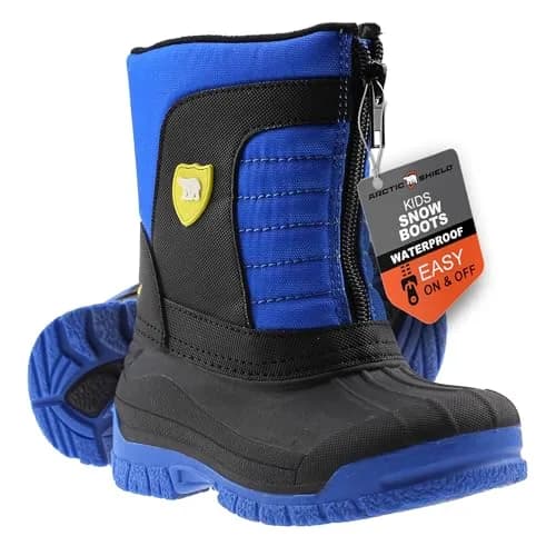 ArcticShield Kids Winter Boots Blue 11 Little Kid | Waterproof Insulated Snow Boots for Boys & Girls thumbnail 8