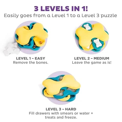 Outward Hound Nina Ottosson Dog Tornado Treat Puzzle 9.75" x 7.25" x 3.07" | Interactive Enrichment for Dogs thumbnail 4