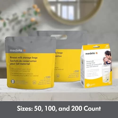 Medela Breast Milk Storage Bags, 100 Count, 180ml (6 Fl Oz) | Hygienically Pre-Sealed for Safe Breastmilk Storage thumbnail 6