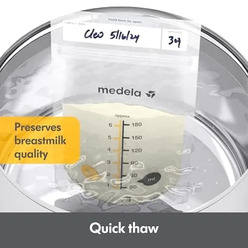 Medela Breast Milk Storage Bags, 100 Count, 180ml (6 Fl Oz) | Hygienically Pre-Sealed for Safe Breastmilk Storage thumbnail 3