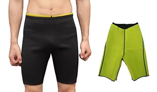 Bakerdani Mens Hot Sweat Thermo Shorts | Neoprene Body Shaper for Weight Loss (XXXL = US XL - XXL) thumbnail 1